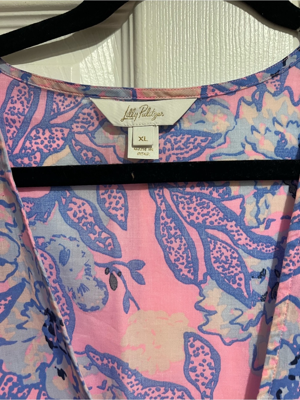 Lilly Pulitzer Pink and Purple Floral One-Piece Swimsuit with Matching Cover-Up - Picture 10 of 10